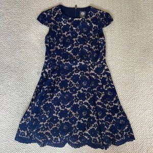 Vince Camuto Fit & Flare Lace Dress